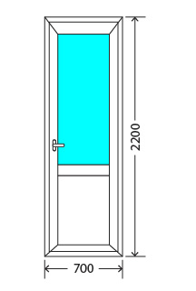 Балконный блок: дверь KBE Эталон 58 Реутов