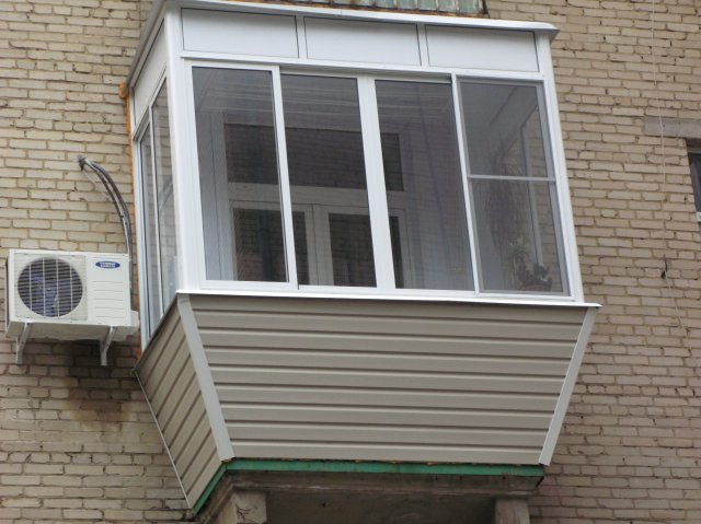 Остекление балконов в хрущевке с выносом по цене от производителя Реутов