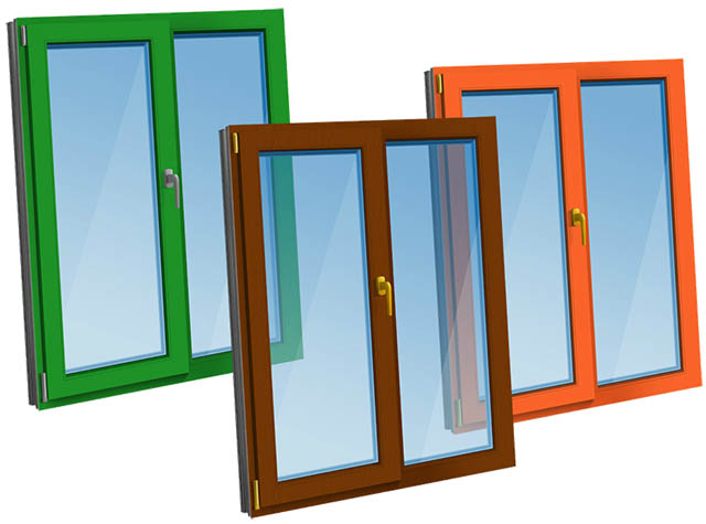 Цветные пластиковые окна - коричневые, серые по доступной цене фото Реутов